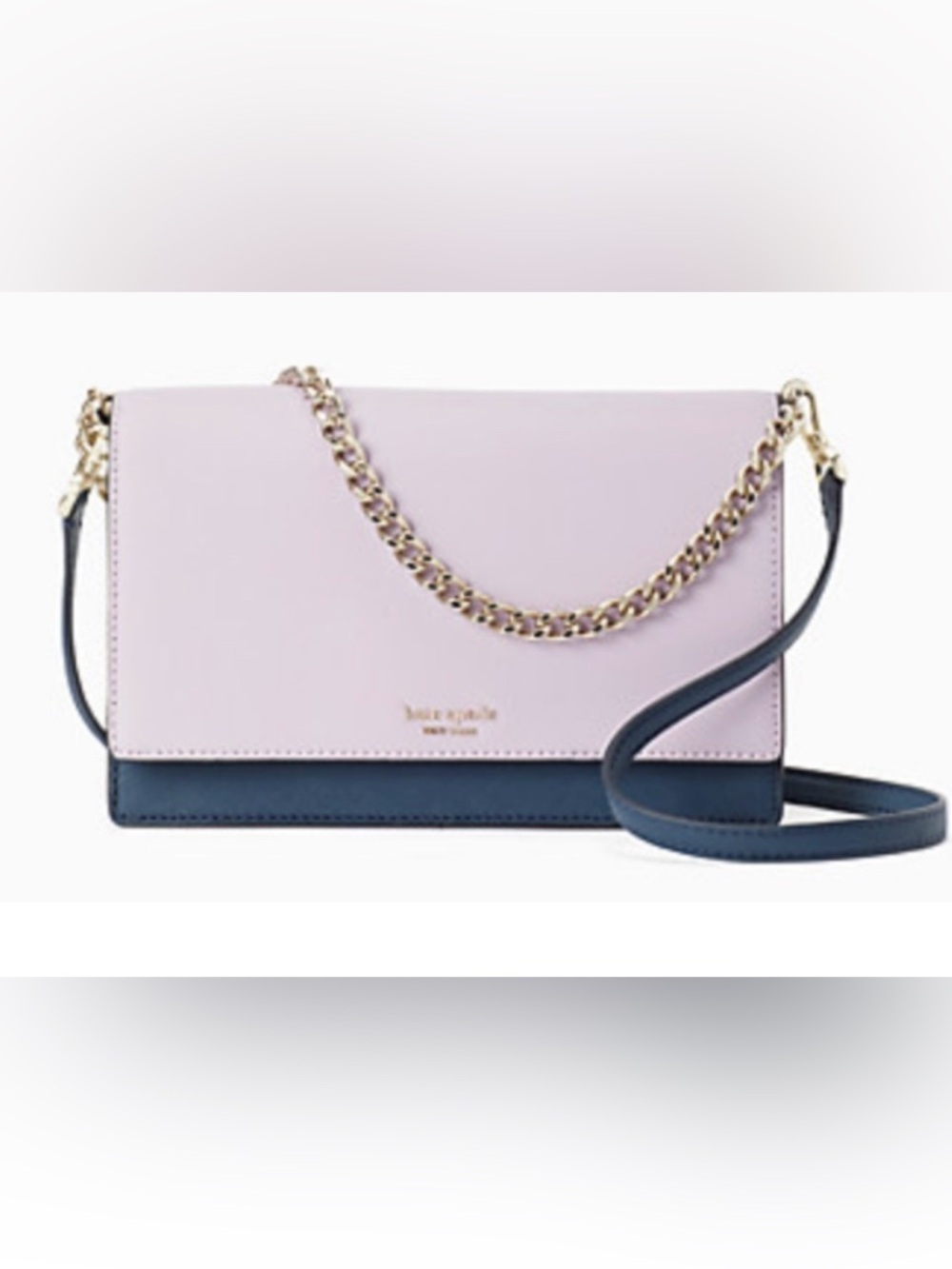 NWT KATE SPADE CAMERON CONVERTIBLE CROSSBODY IN LAVENDER, NAVY AND CREAM